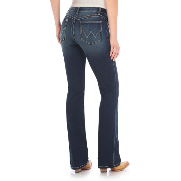 Wrangler Women's Ultimate Riding Jean Q-Baby Dark Blue Size 11/12x32 - Picture 6 of 7